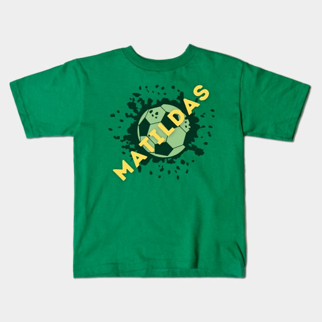 Matildas soccer australian T-shirt/gift Kids T-Shirt by PC SHOP